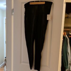 SPANX Faux Leather Leggings in Black